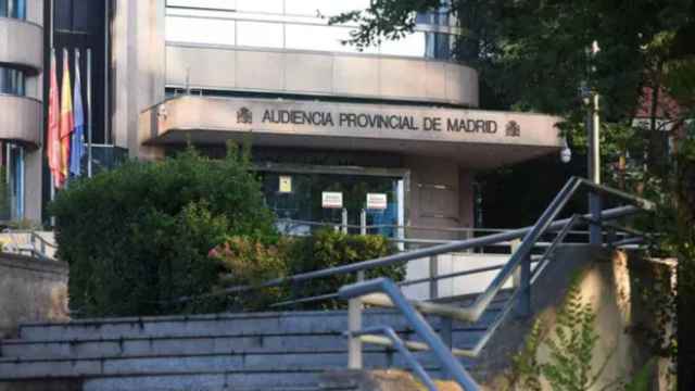 Entrada de la Audiencia Provincial de Madrid.