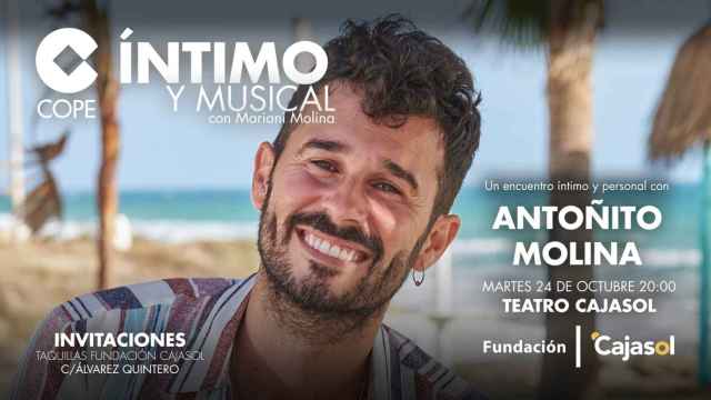 Antoñito Molina, protagonista de una nueva sesión Íntimo y Musical.