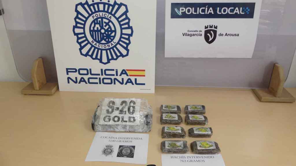 Objetos incautados por la Policía Nacional.