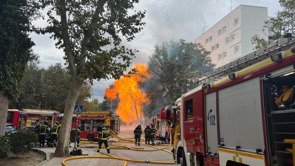 Una imagen del incendio.