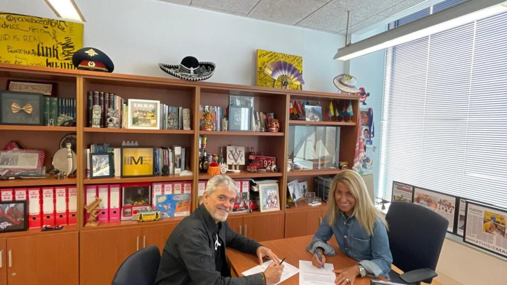 Rodolfo Tiessler, Proyect Manager de La Brújula y Fuensanta Galindo ,  doctora en Administración y Dirección de Empresas de la UMA.