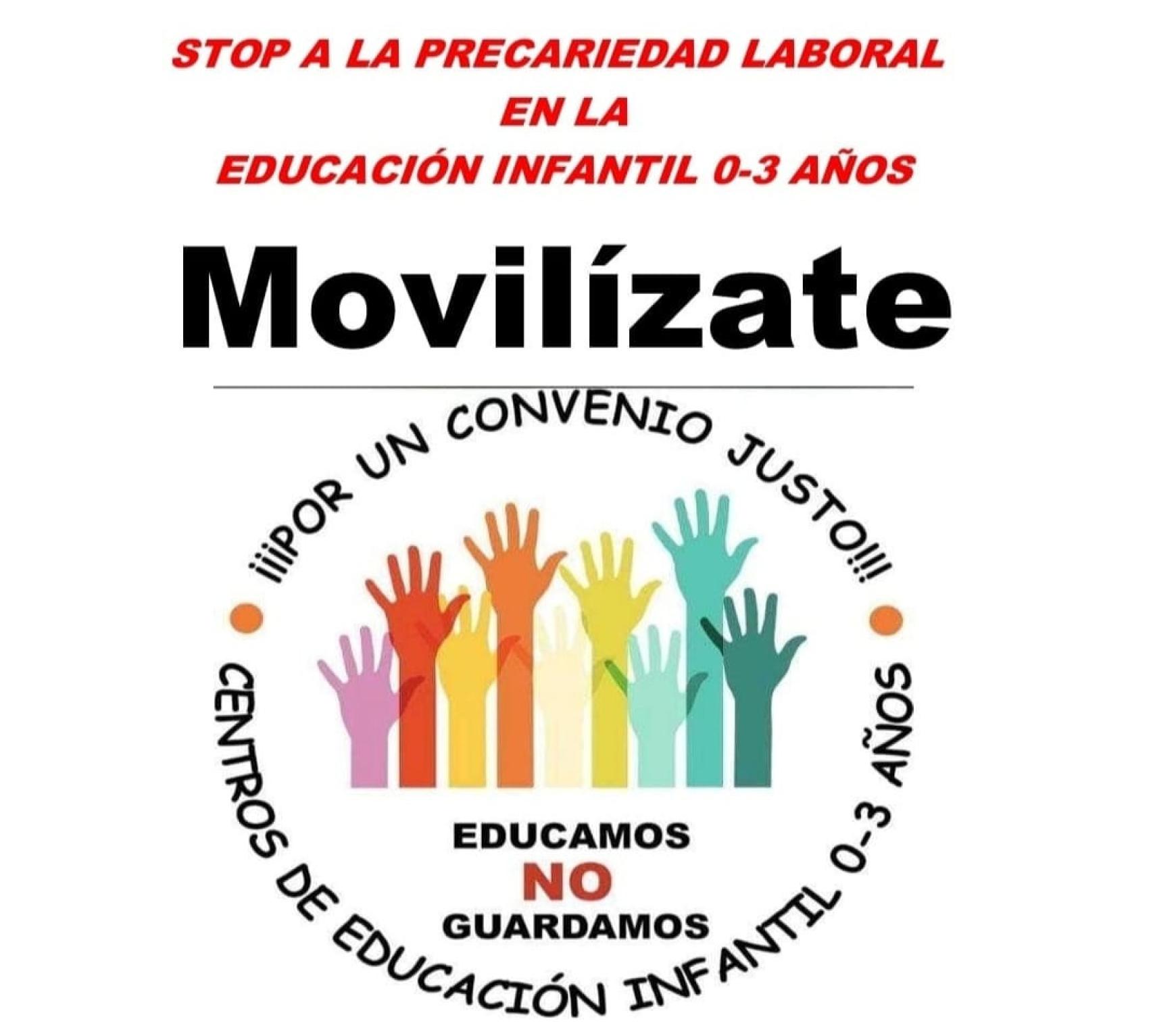 Movilización de las trabajadoras de las Escuelas Infantiles en Madrid