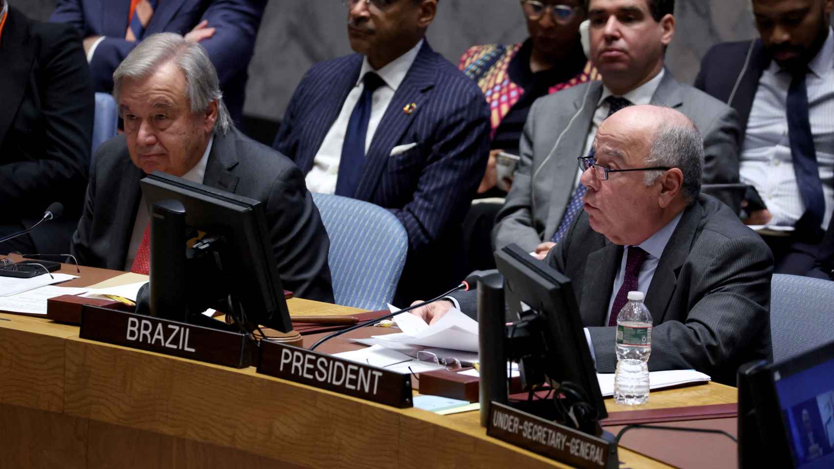 El secretario general de la ONU, António Guterres, este martes en el Consejo de Seguridad.
