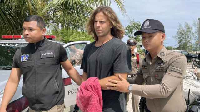 Daniel Sancho, cuando fue detenido por las autoridades tailandesas el pasado mes de agosto.