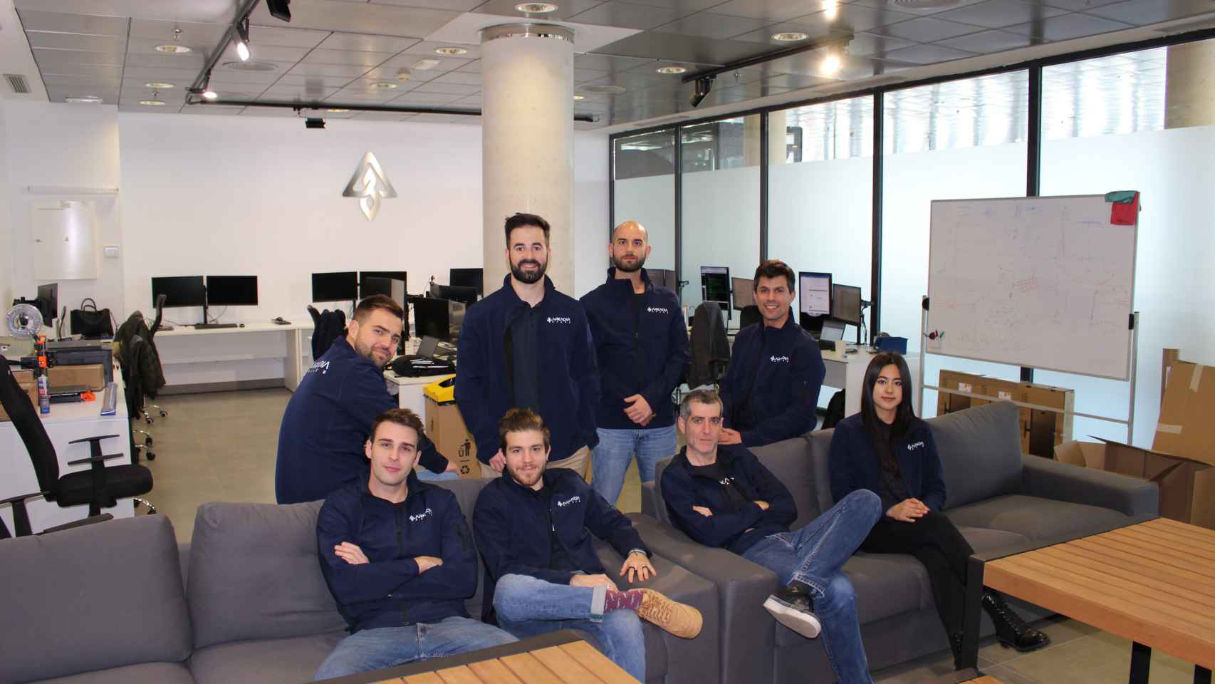 Equipo humano de la startup aeroespacial castellonense Arkadia Space.
