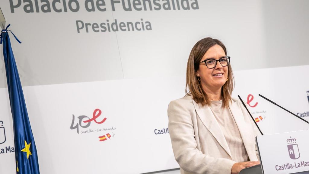 Esther Padilla, consejera portavoz del Gobierno de Castilla-La Mancha.