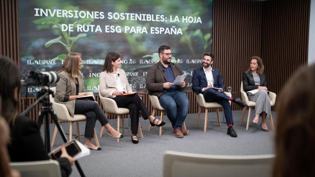 Un instante del debate organizado por EL ESPAÑOL e ING.