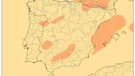 Mapa de Meteored de la previsión de temperaturas en España y Castilla y León para noviembre.
