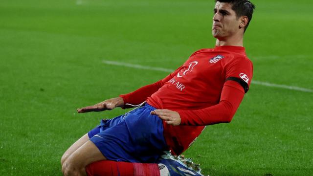 Morata celebra su gol ante el Celtic.