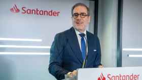 Héctor Grisi, consejero delegado de Santander, durante la presentación de resultados del banco del pasado trimestre.