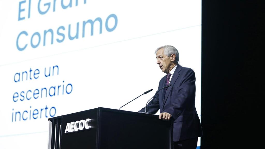 El presidente de Aecoc, Javier Campo, en la inauguración del Congreso de Gran Consumo