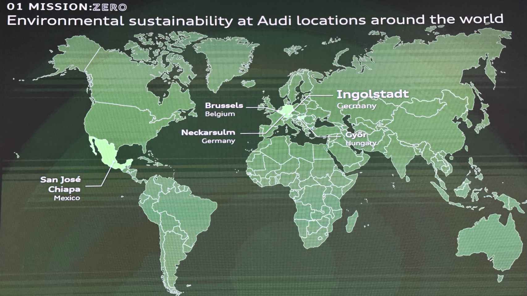 Sostenibilidad medioambiental en las fábricas de Audi.