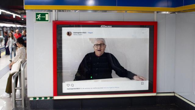 Marina, la abuela centenaria gallega que se ha viralizado en el metro de Madrid