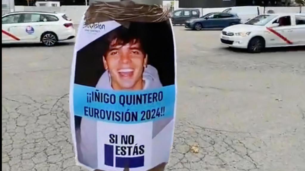 Cartel de ¡¡¡Íñigo Quintero a Eurovisión 2024!!! en Madrid