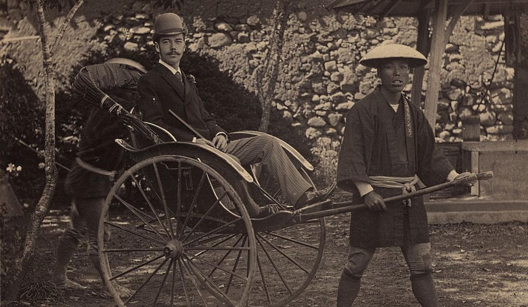 El príncipe Nicolás en su viaje a Japón antes de sufrir el atentado de Otsu. 1891