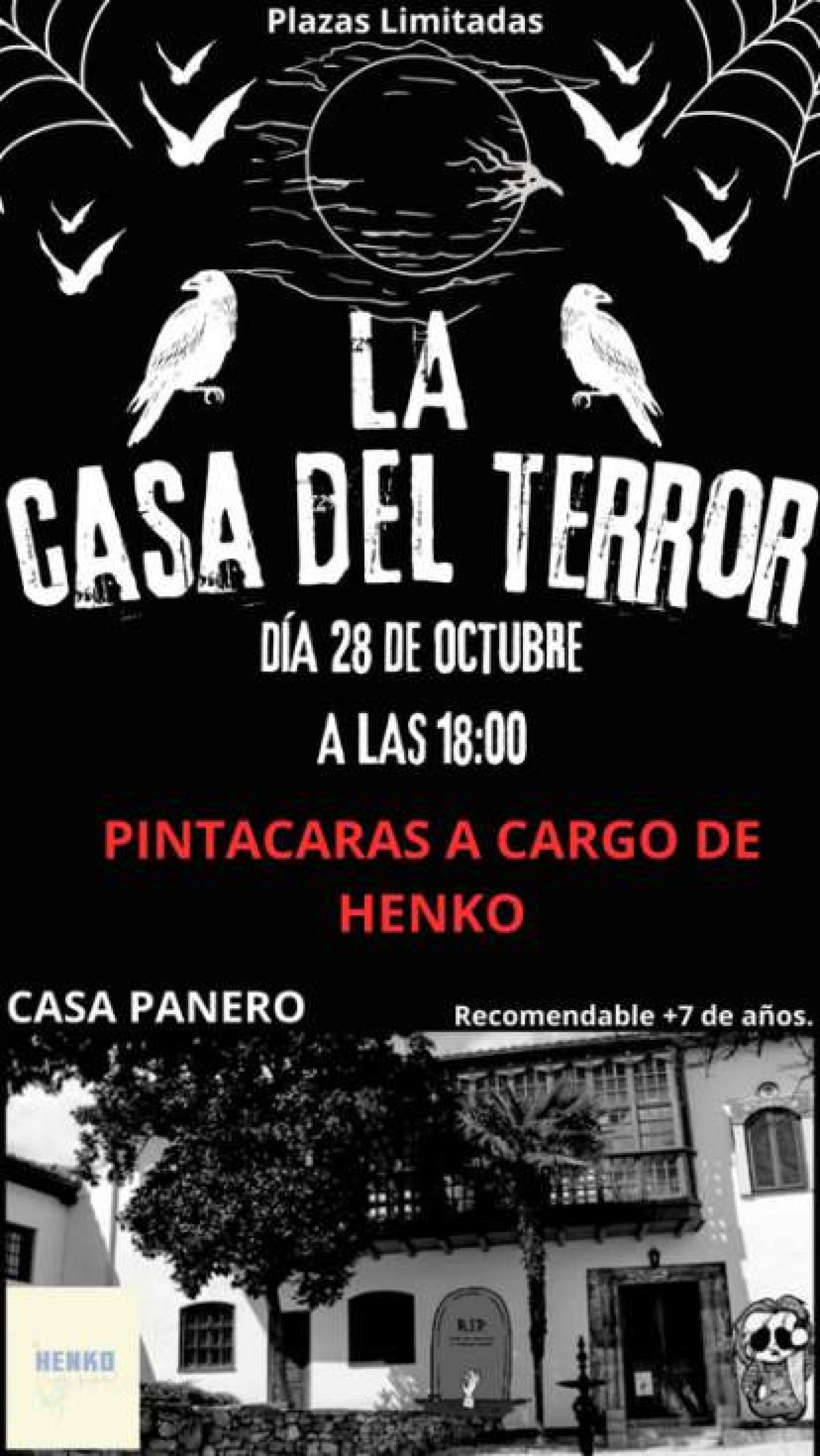 Cartel en el que se publicitan las actividades de Halloween en el Museo-Casa Panero