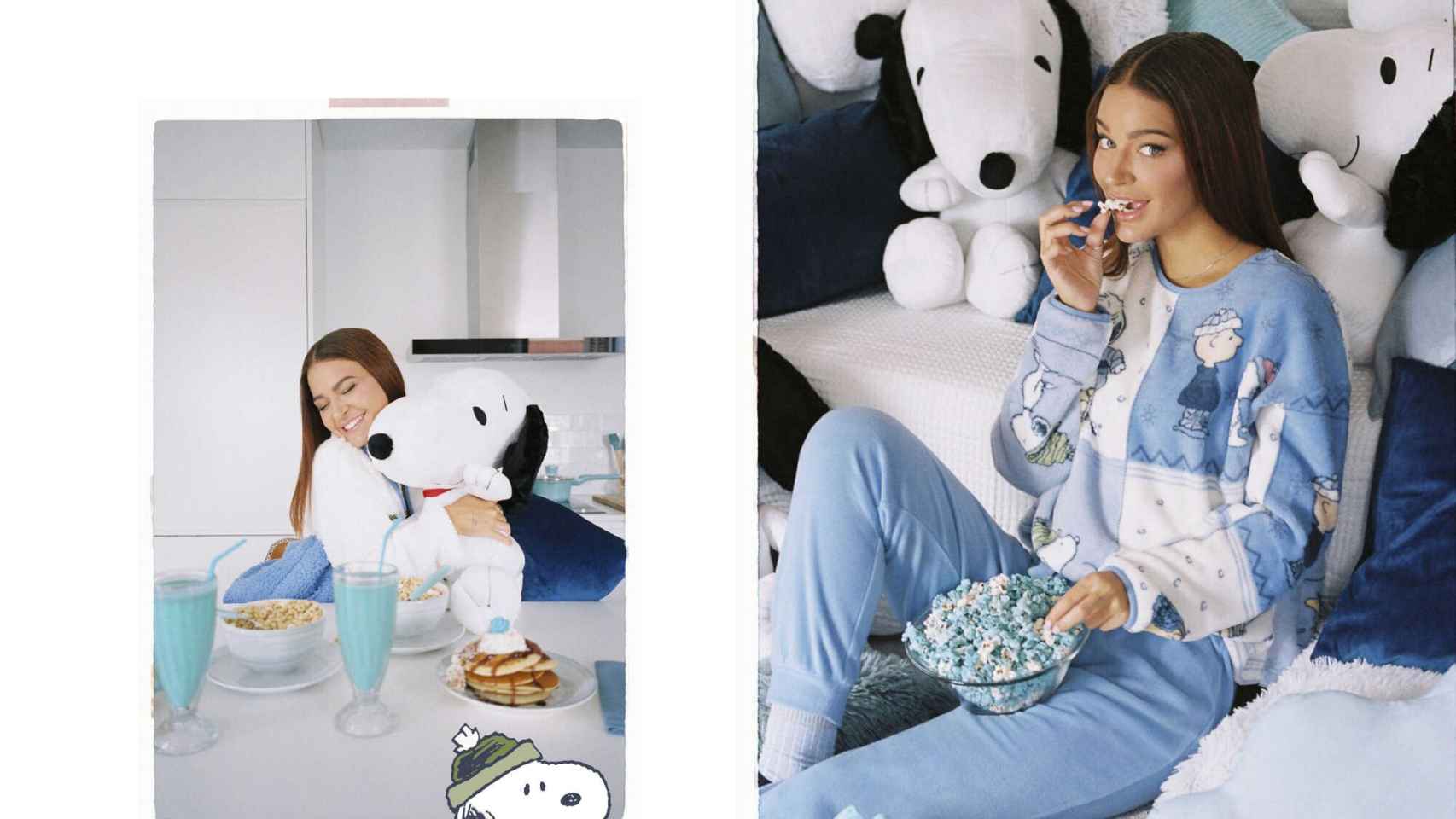 Pijama polar Snoopy azul 27,99.