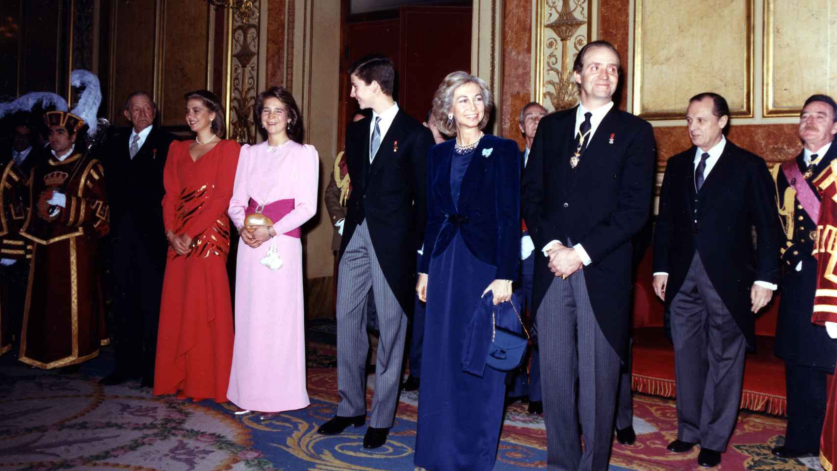 La Familia Real en el Congreso de los Diputados el 30 de enero de 1968.