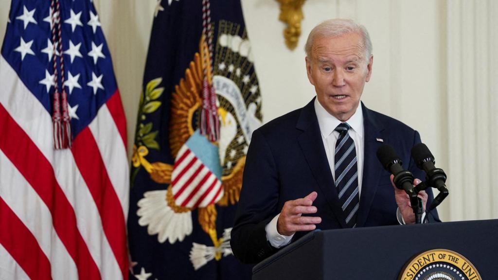 El presidente de Estados Unidos, Joe Biden, durante una rueda de prensa.