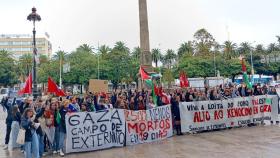 Gaza campo de exterminio: Movilización estudiantil en A Coruña en apoyo a Palestina