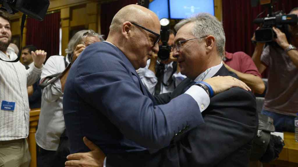 Baltar y el actual presidente de la Diputación de Ourense, Luis Menor.