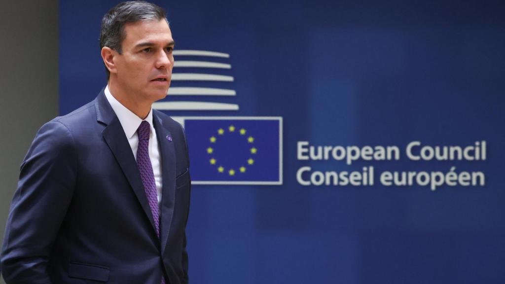 Pedro Sánchez, durante el Consejo Europeo de este viernes en Bruselas