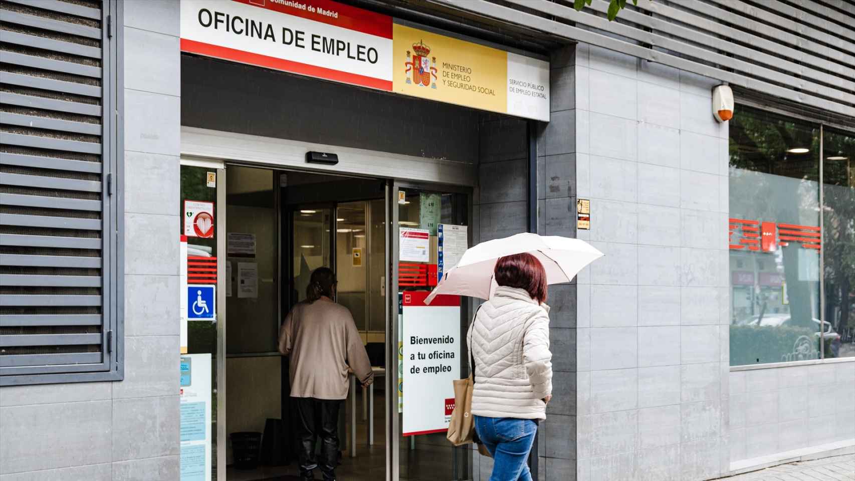 Una oficina de empleo en Madrid.