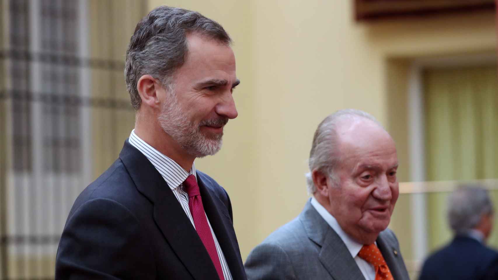 Juan Carlos y Felipe, en 2019.