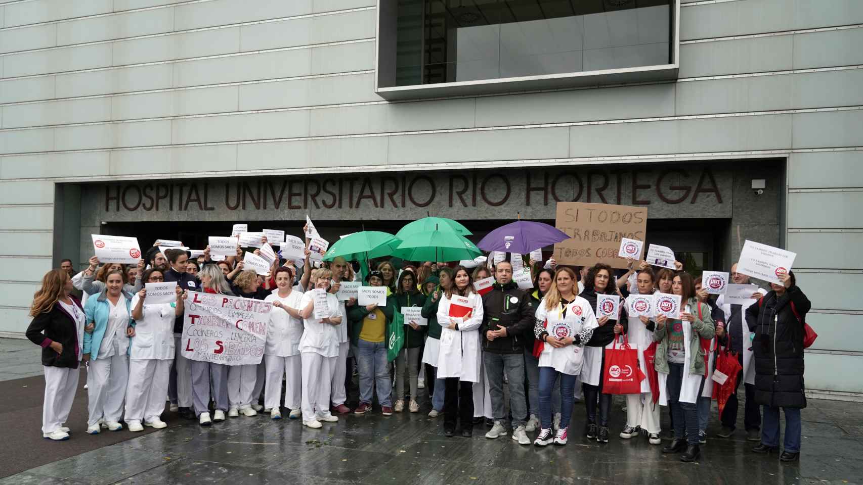 Una concentración del personal sanitario en Valladolid