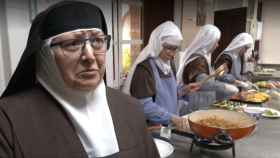 Una de las monjas del convento de las Carmelitas Descalzas explicando cómo hacen su sushi