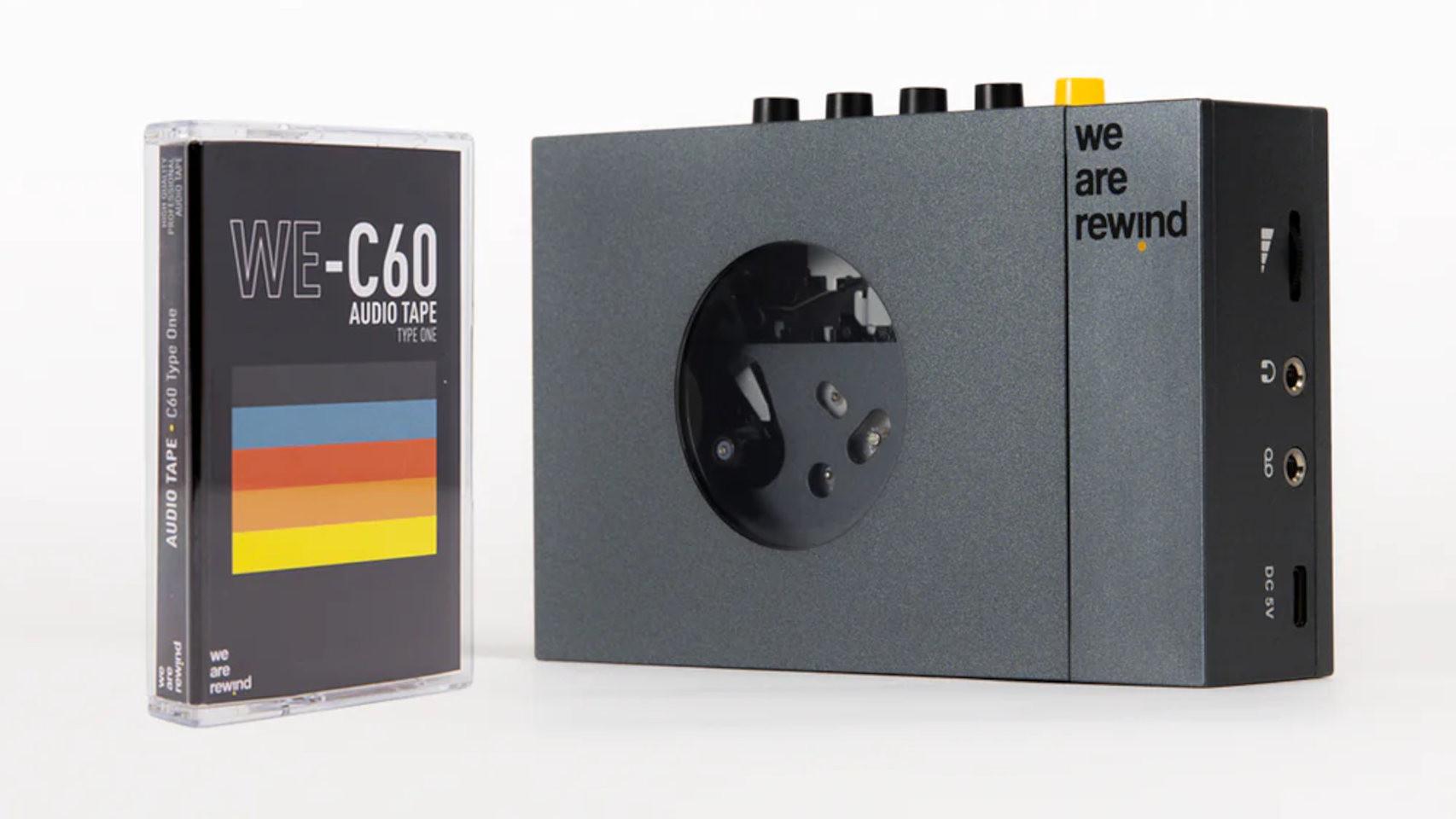 El Rewind Cassette Player también permite grabar cintas