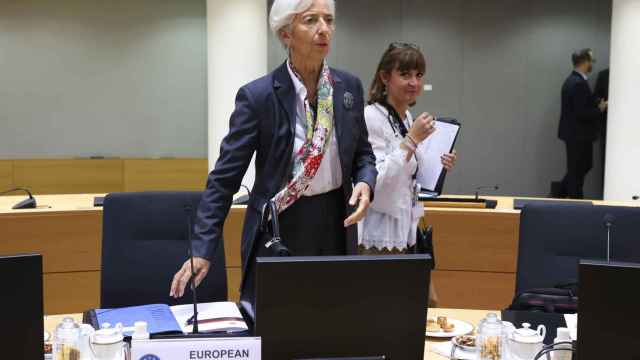 La presidenta del BCE, Christine Lagarde, ha participado este viernes en la cumbre de la eurozona celebrada en Bruselas
