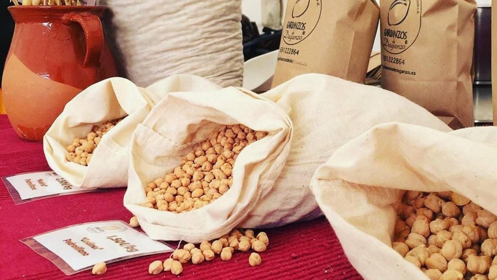 Garbanzos de Daganzo, un producto que acaba de ser premiado.