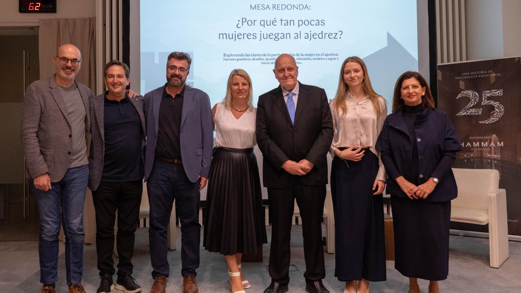 Los participantes en esta jornada sobre ajedrez en Málaga.