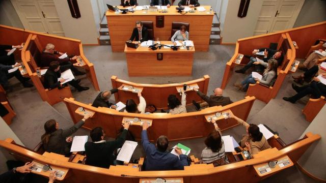 Imagen de archivo de un Pleno de la Diputación de A Coruña