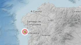 Ribeira (A Coruña) registra un terremoto de magnitud 3