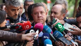 Emiliano García Page, a su llegada al Comité Federal del PSOE