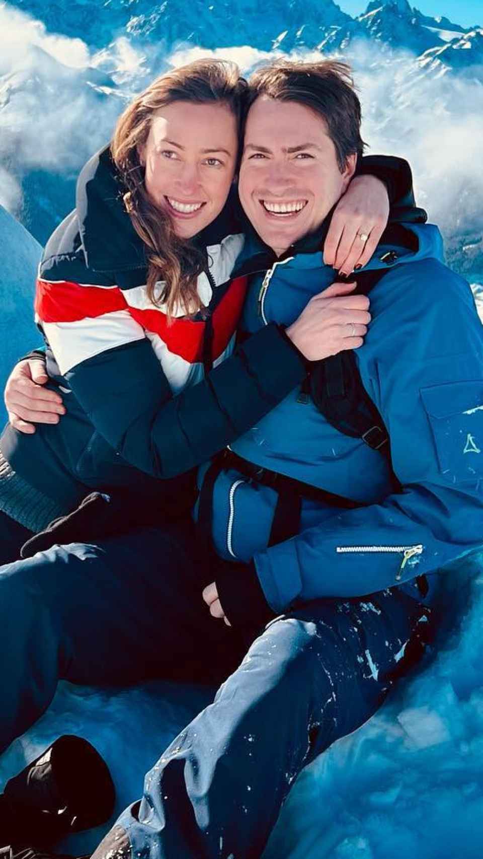 Tatiana Mountbatten y su marido en una imagen de sus redes sociales.