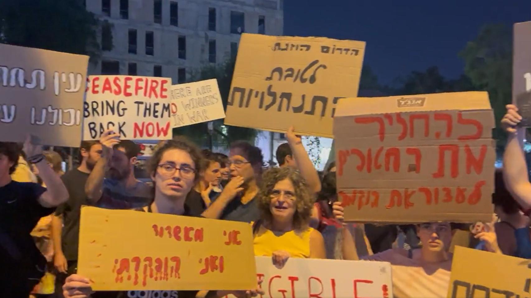 Manifestación en Tel Aviv.