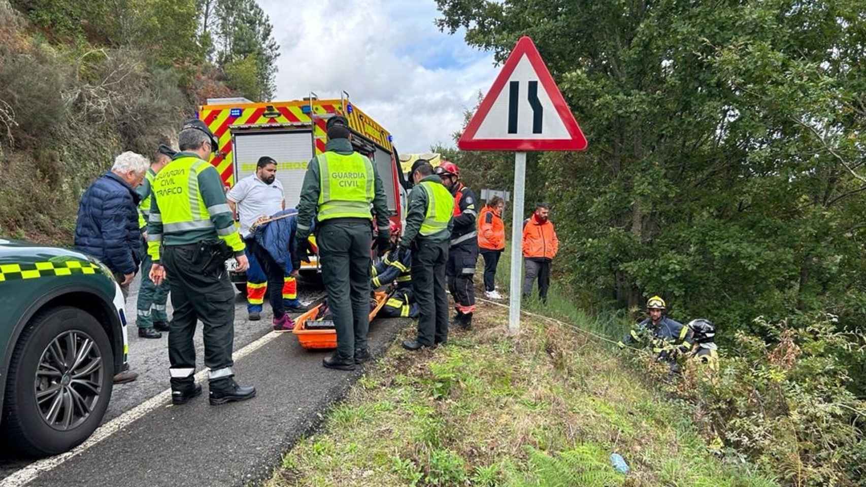 Accidente en Punxín (Ourense).