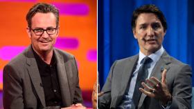 Matthew Perry y Justin Trudeau.