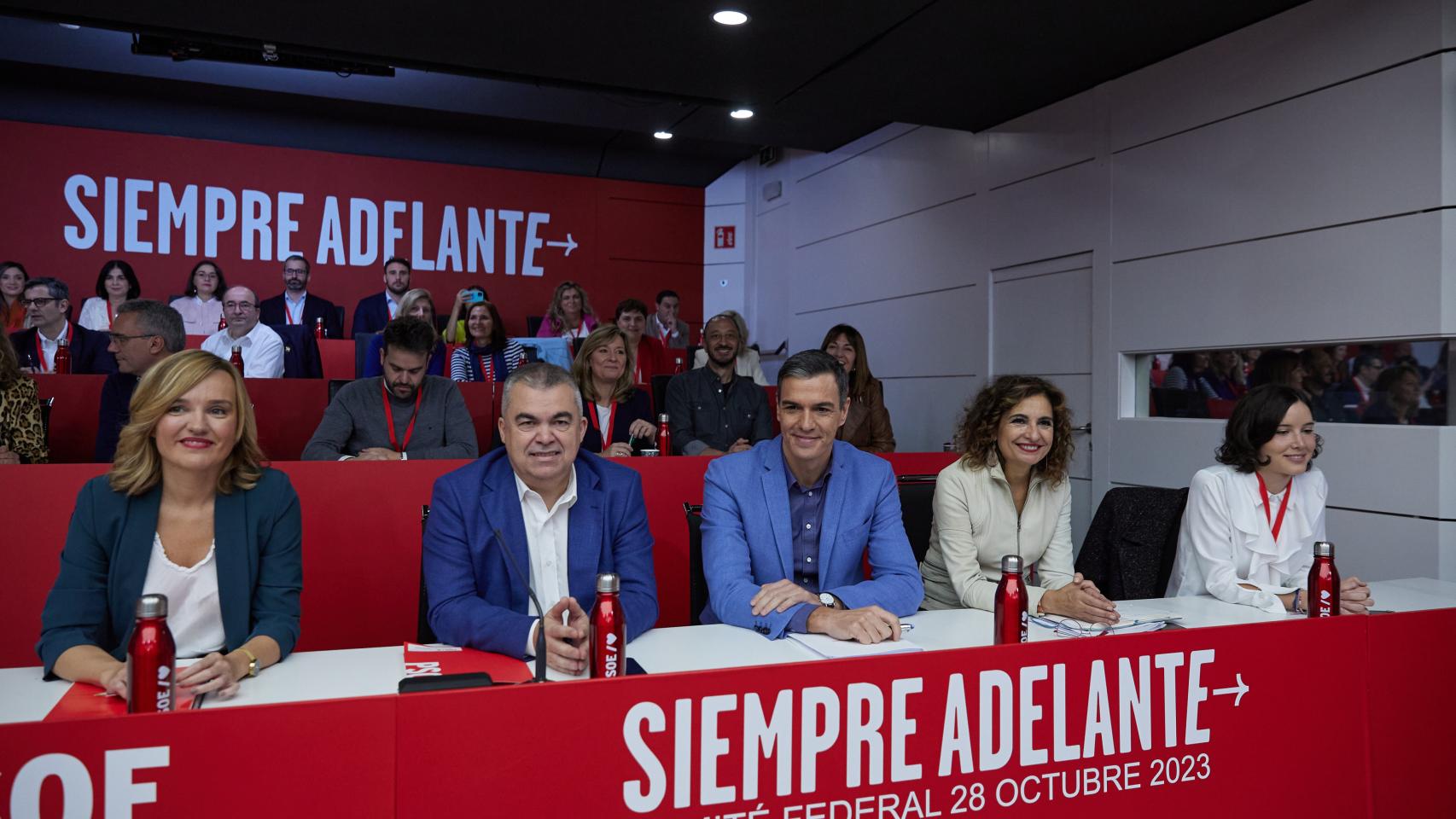 Pedro Sánchez en el Comité Federal del PSOE del sábado