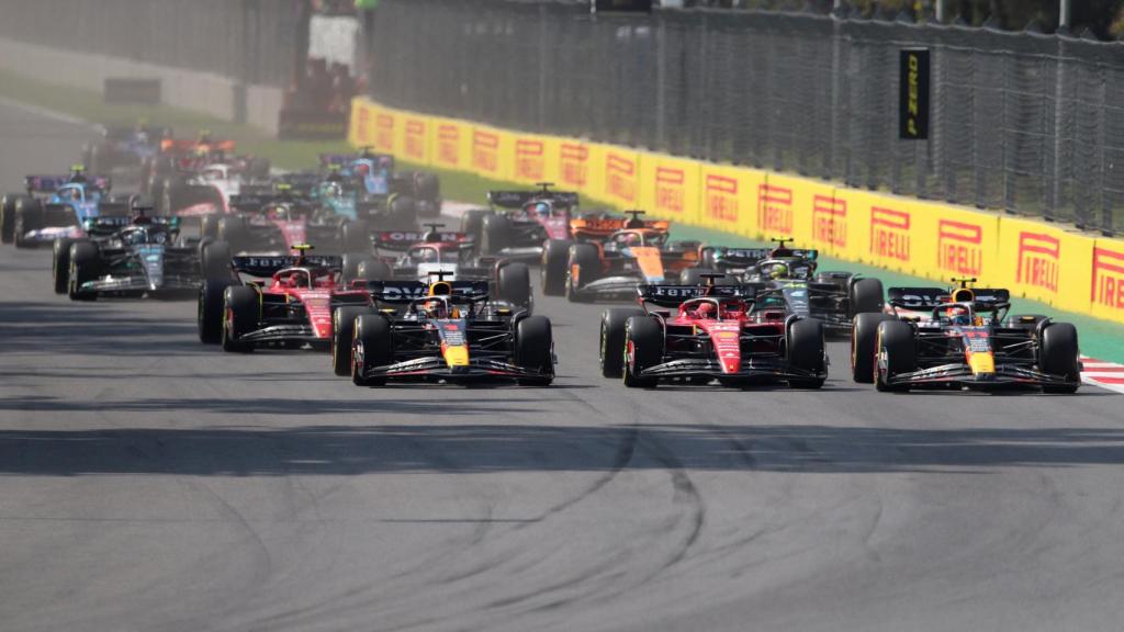 Momento de la salida del GP de México