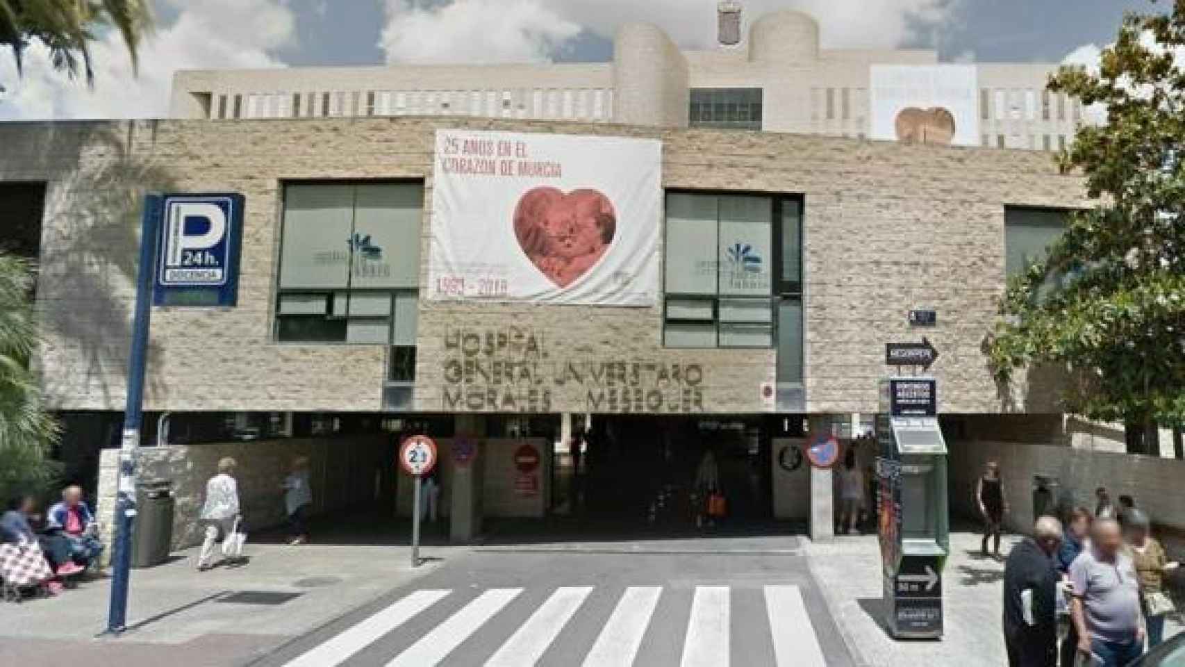 Hospital Morales Meseguer de Murcia donde Josefa Bravo ingresó este martes.