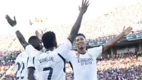 Bellingham celebra su segundo gol en El Clásico con Vinicius