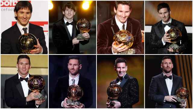 Leo Messi y sus ochos Balones de Oro