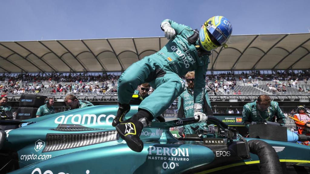 Fernando Alonso, en el GP de México 2023