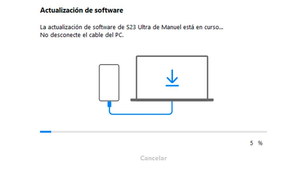 Imagen de la actualización a One UI 6