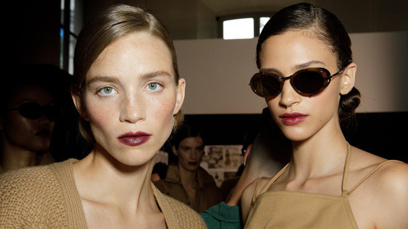 Imagen del  backstage de Max Mara durante la Milan Fashion Week.