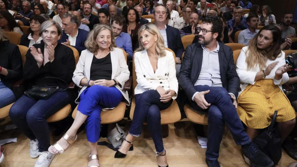 Yolanda Díaz, durante el acto de presentación de su 'Dictamen' sobre la amnistía.